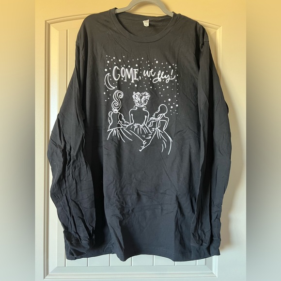 Sanderson Sisters Long Sleeve Soft Cotton black brand new 3X Halloween shirt 🎃 - Picture 2 of 3